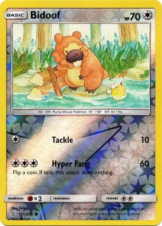 Unified Minds Bidoof #171/236 reverse holo