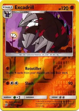 Unified Minds Excadrill #119/236 reverse holo
