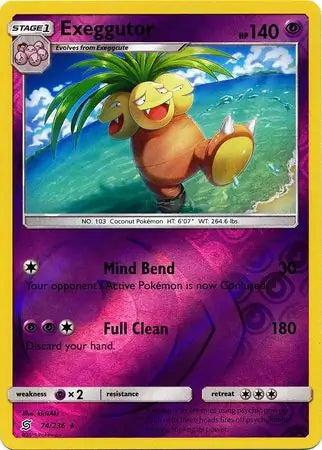 Unified Minds Exeggutor #74/236 reverse holo