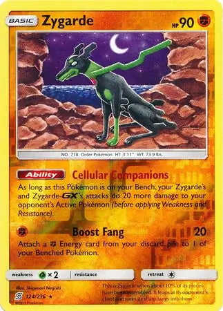 Unified Minds Zygarde #124/236 reverse holo