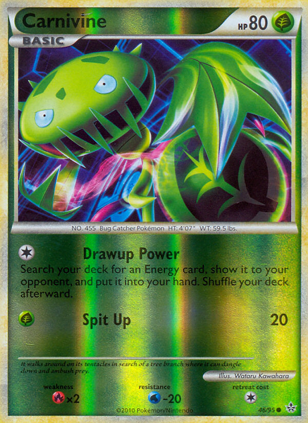 Unleashed Carnivine #46/95 reverse holo