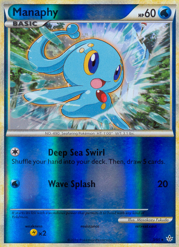 Unleashed Manaphy #3/95 reverse holo