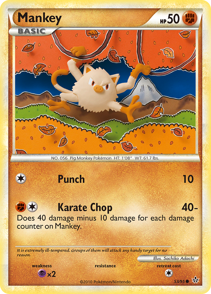 Unleashed Mankey #53/95