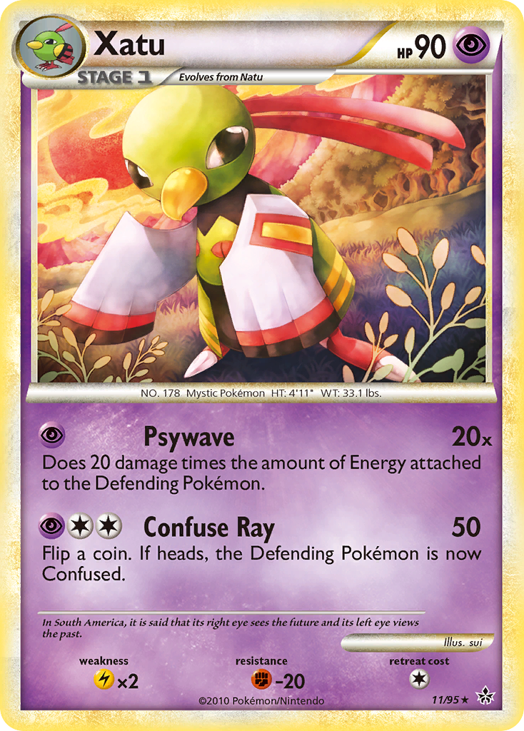 Unleashed Non - Holo Xatu #11/95