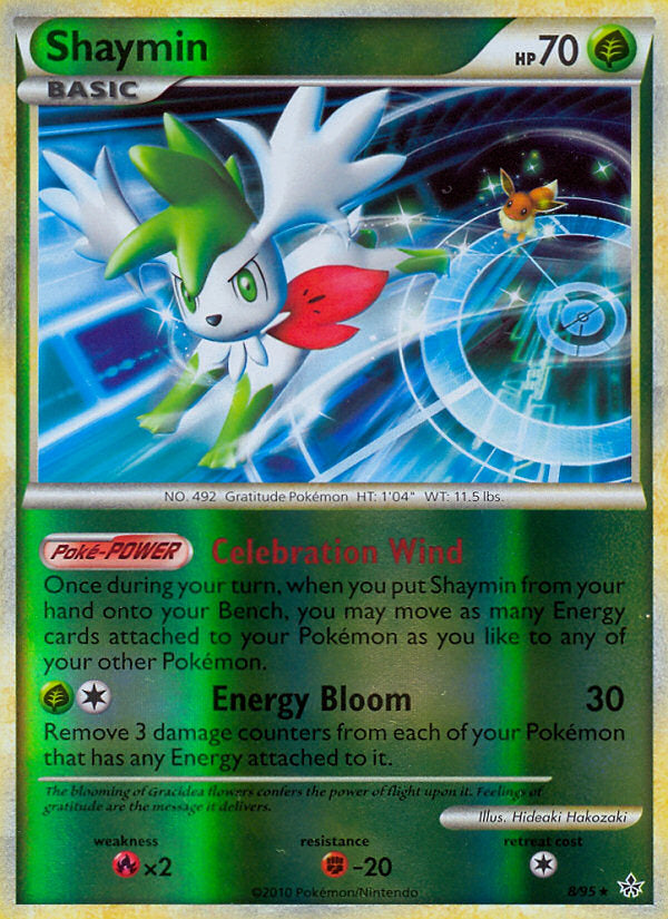 Unleashed Shaymin #8/95 reverse holo