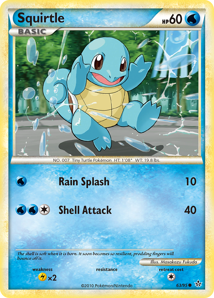 Unleashed Squirtle #63/95