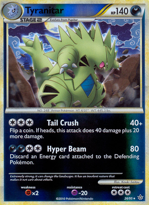 Unleashed Tyranitar #26/95 reverse holo