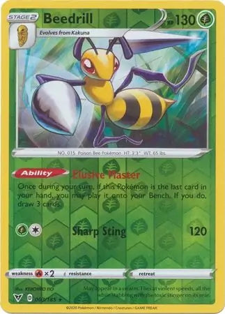 Vivid Voltage Beedrill #3/185 reverse holo