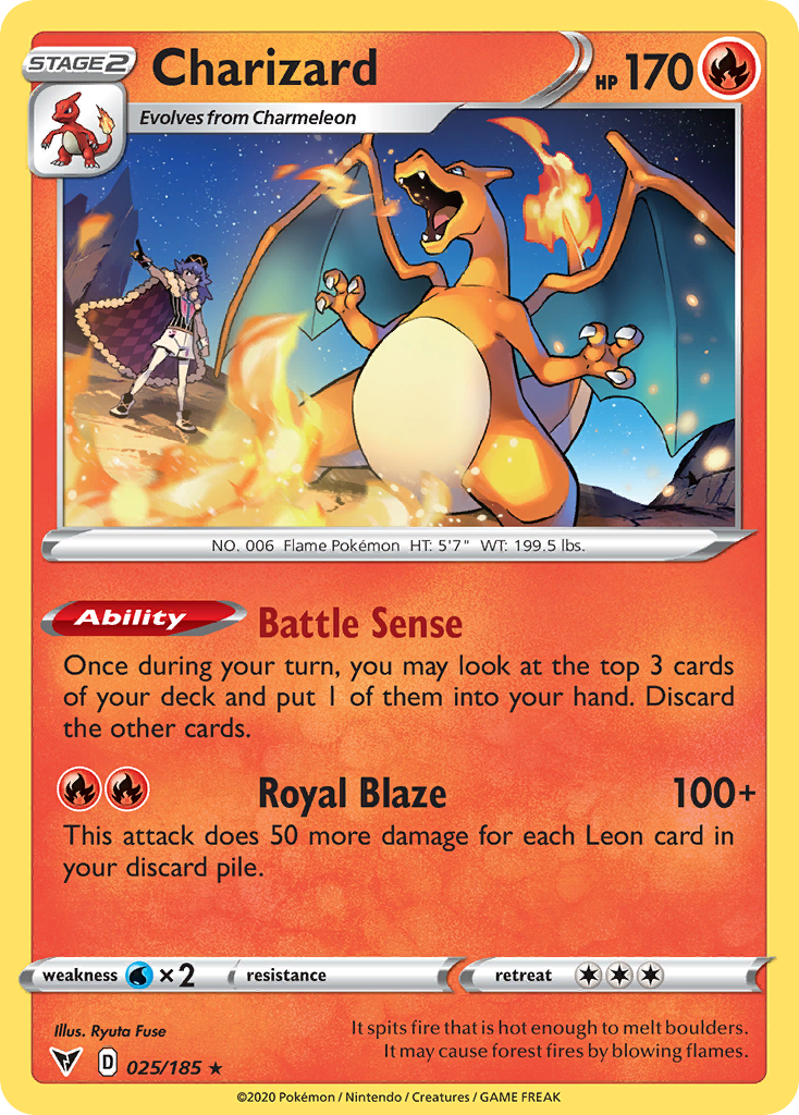 Vivid Voltage Charizard #25/185