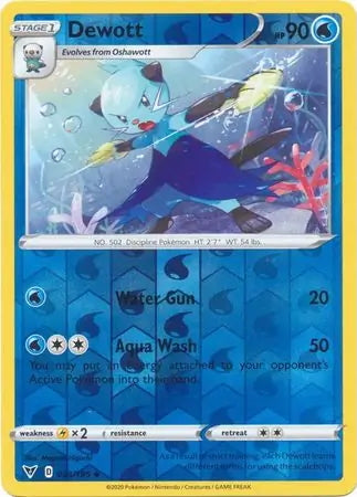 Vivid Voltage Dewott #34/185 reverse holo
