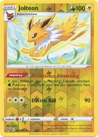 Vivid Voltage Jolteon #47/185 reverse holo