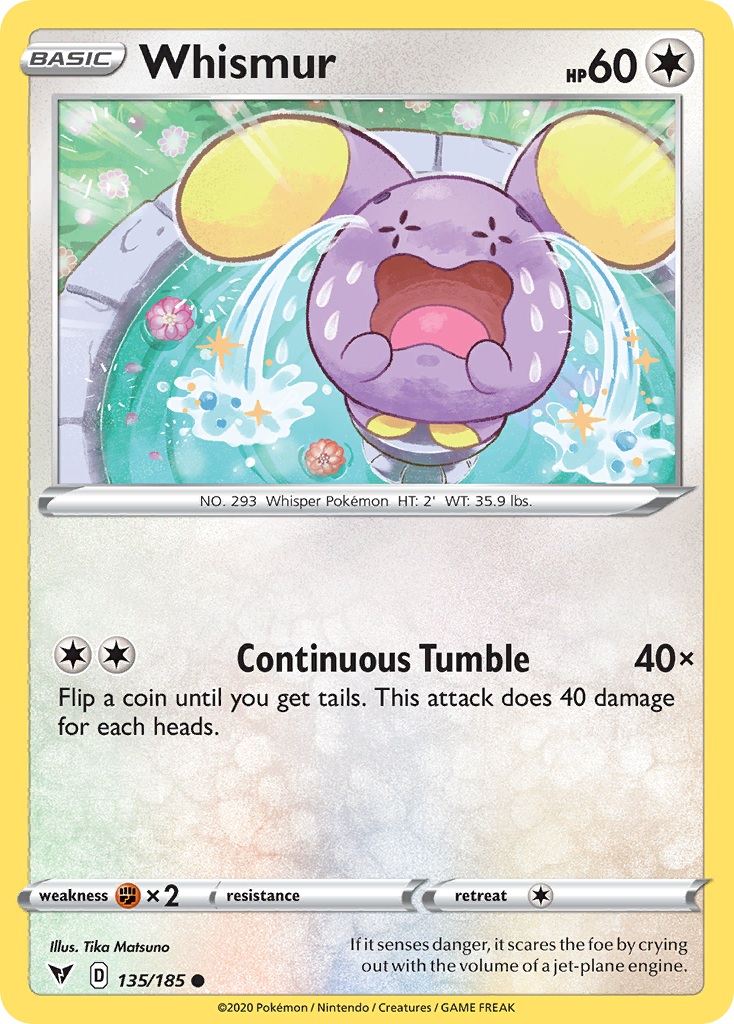Vivid Voltage Whismur #135/185