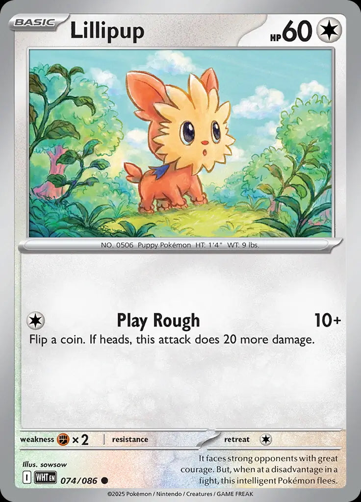 White Flare Lillipup #74/86