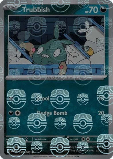 White Flare Trubbish #59/86 Masterball Holo