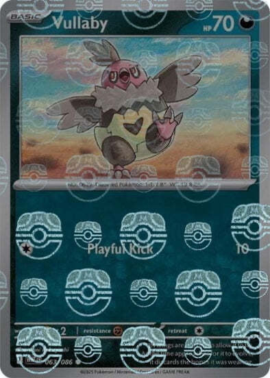 White Flare Vullaby #63/86 Masterball Holo