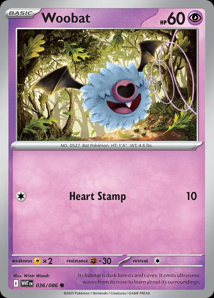 White Flare Woobat #36/86
