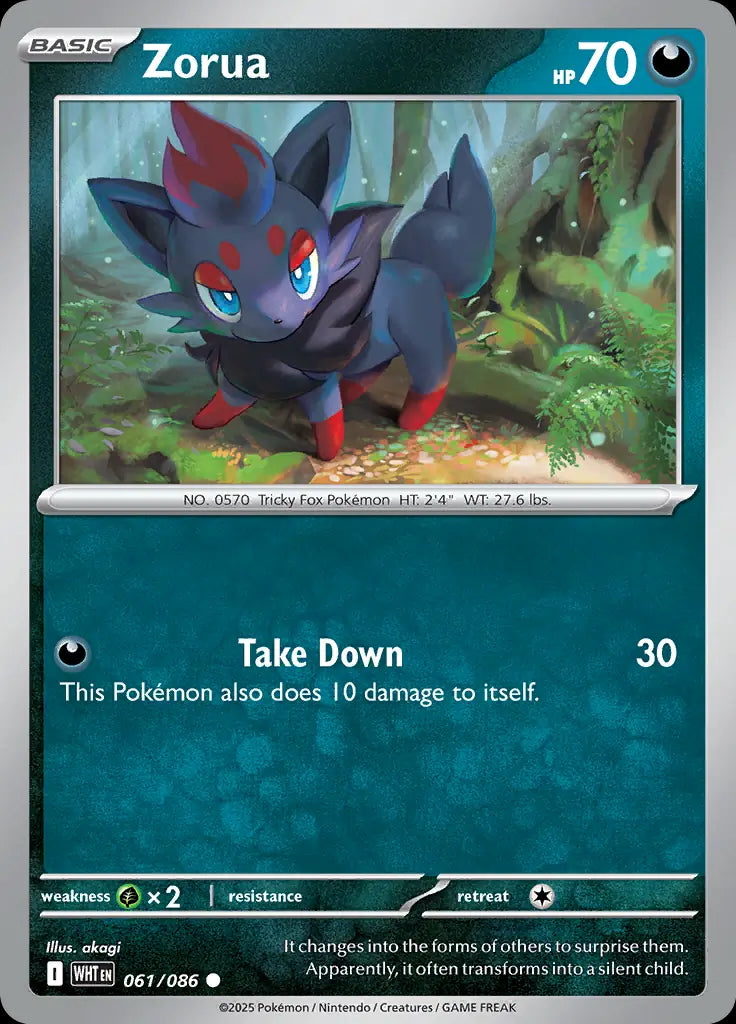 White Flare Zorua #61/86