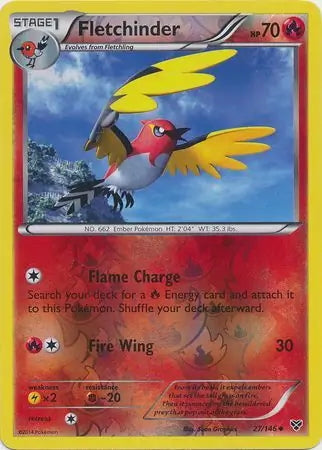 XY Fletchinder #27/146 reverse holo