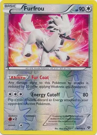 XY Furfrou #114/146 reverse holo