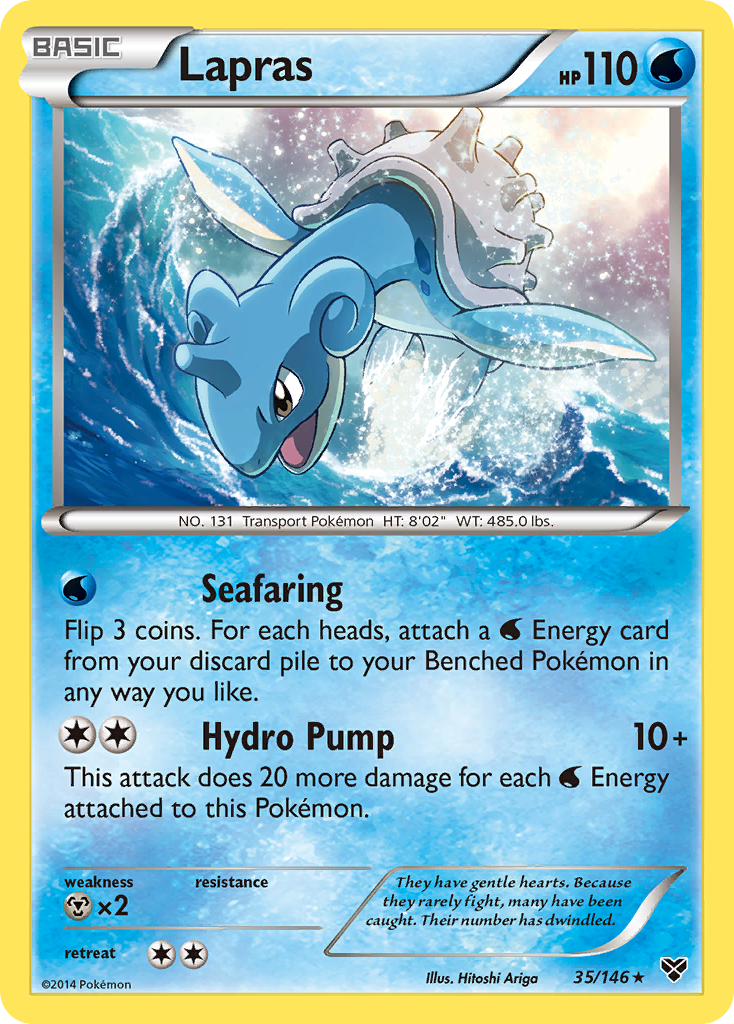 XY Holo Lapras #35/146