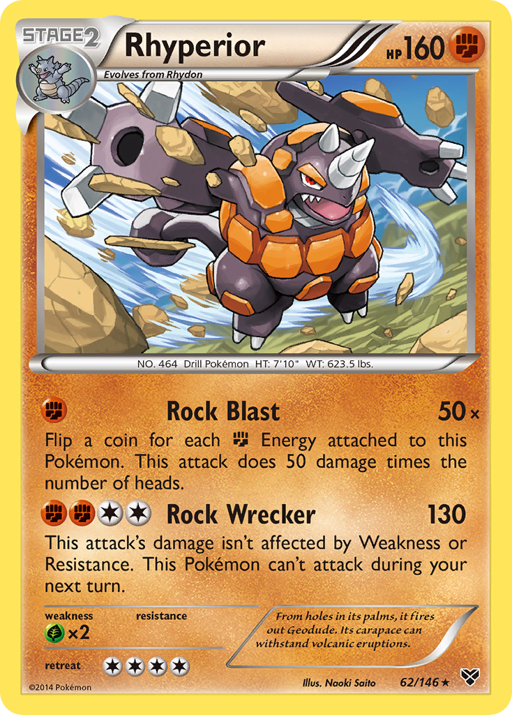 XY Holo Rhyperior #62/146