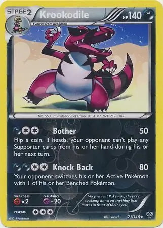 XY Krookodile #71/146 reverse holo