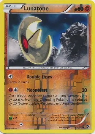 XY Lunatone #63/146 reverse holo