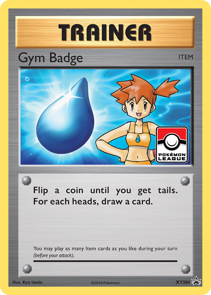 XY Promo Gym Badge (Misty - Cascade) #204 league promo