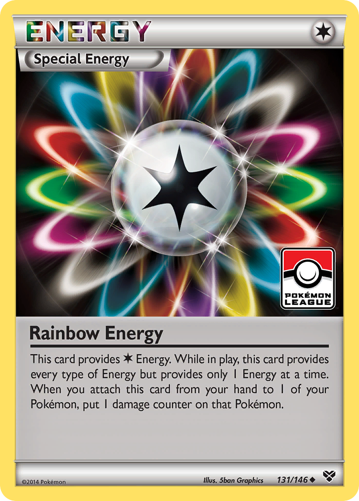 XY Rainbow Energy #131 League Promo