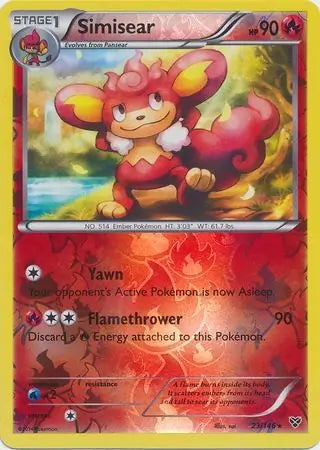 XY Simisear #23/146 reverse holo