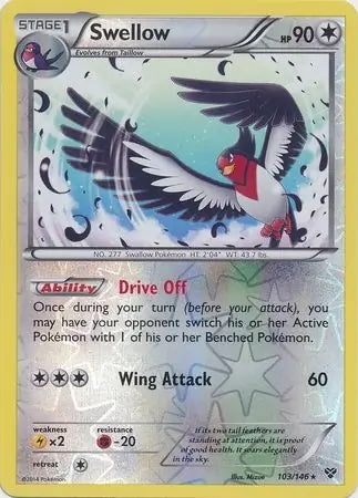 XY Swellow #103/146 reverse holo